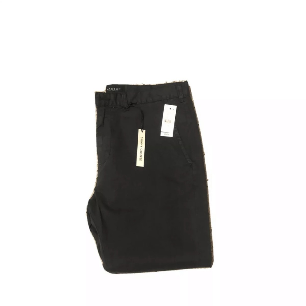 NWT Pacsun 34 Skinny Cropped Pants (Gray/Black)